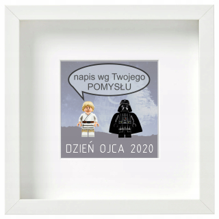 STAR WARS - Rám 2 čísla - Luke + Vader - pre otec pre syna
