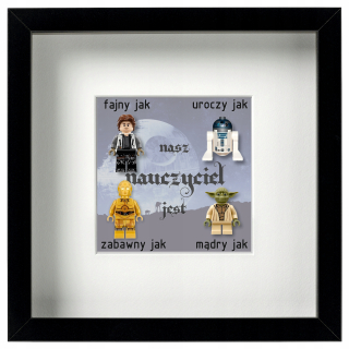 STAR WARS - Rám @@@ 4 čísla hviezda vojny @@@ pre učiteľa