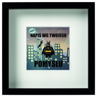BATMAN -  Rám s LEGO BATMAN FIGOR - skvelý darček pre ...