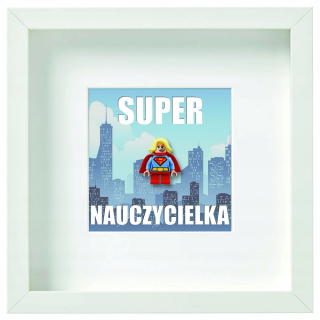 Superman - Rám s figúrka @@@ supergirl @@@ pre učiteľa