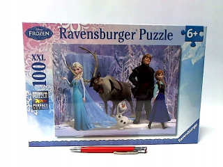 Elsa Frozen - Rav puzzle 100 zmrazené v kráľovstve snehu 105168