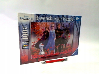 Elsa Frozen - Rav puzzle 100 krajina ľadu magického lesa 128679