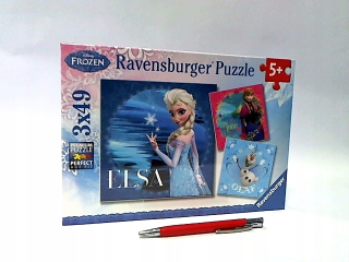 Elsa Frozen - Rav Puzzle Frozen Elsa, Anna I OLAF 3x49 EL 092697
