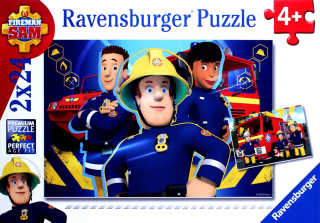 Požiarnik Sam  - RAVENSBURGER 2X24 EL. Hasič sam [puzzle]