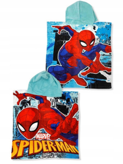 SPIDERMAN - Bavlnené uteráky pončo s kapucňou spiderman