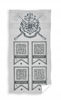 HARRY POTTER - Harry Potter Uterák Rokfort Herby 4 Domy 70x140