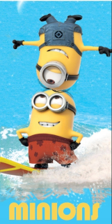 Mimoni - Vaňový uterák pre chlapcov. Minion 70x140cm