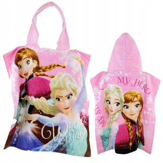 Elsa Frozen - Uterák pončo Poncho Land of Ice Frozen 55x110cm