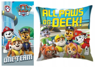 PAW Patrol - PSI PATROL 70x140 Uterák + psove psov vankúša