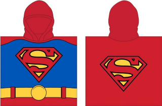 Superman - Uterák s kapucňou Poncho Superman 55x110