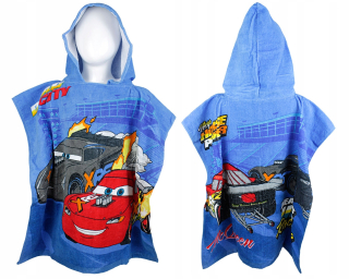 McQueen - Uterák s kapucňou Poncho Car Cars Disney 120x60