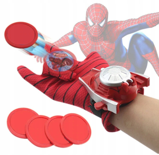 SPIDERMAN - Rukavice so spidermanom + 4 diskové disky Disk PL
