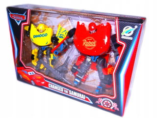 McQueen - Robot 2in1 Stormy Zigzak Ramirez Autá Cars Samurai