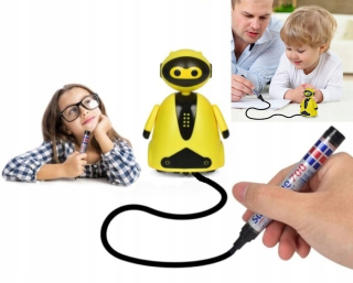 BING A PRIATELIA - Indukčný robot jazdí na riadku + zapisovač pera