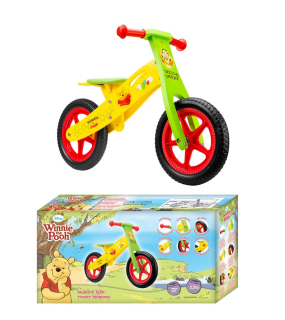 Medvedík Pú - Závod bicykel drevené winnie pooh disney