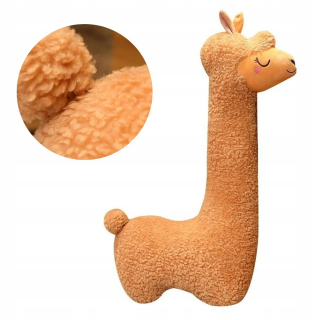 ROZTOMNÝ ALPAKA FUFFY MÄKKÝ MASKOT LAMA VANKÚŠ PLYŠOVÝ VEĽKÝ M 100 cm