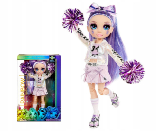 Rainbow High Doll fialová Willow Cheerleader MGA