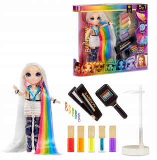 RAINBOW HIGH bábika - Dúhový vysoký vlasový salón s bábikom amaya rain