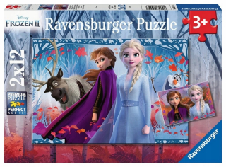 Elsa Frozen - Ravensburger - Puzzle 2x12 mrazené prvky 2, Kr