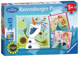 Elsa Frozen - RavensBurger - Puzzle 3x49 prvky - Loda Kraina