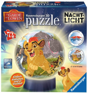 Leví kráľ - Ravensburger Night lampa puzzle 3 d kráľ lev