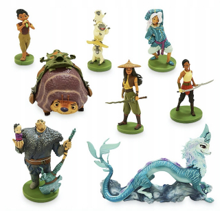 Raya a posledný Dragon Sisu 8 Figurines Disney Store 24