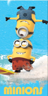 Mimoni - 70x140 cm Uterák, Minions, 100% bavlna