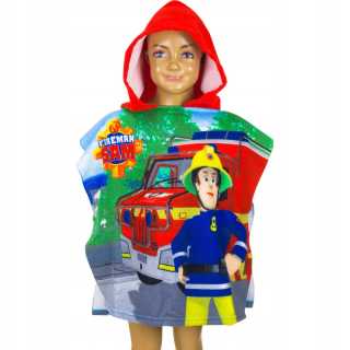 Požiarnik Sam - Bath Toweel Fireman Sam Poncho Strażak Ponch