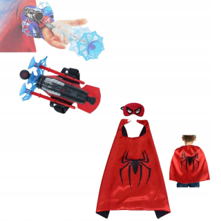 SPIDERMAN - Spiderman + Spiderman Glist Mask Cape