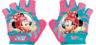 Minnie Mouse - Detské bicykel rukavice Disney Minnie Pink