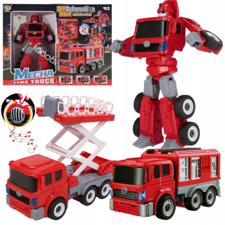 Transformujúci sa robot hasičský zbor, hasičské auto 3v1, 3+ MEGA CREATIVE