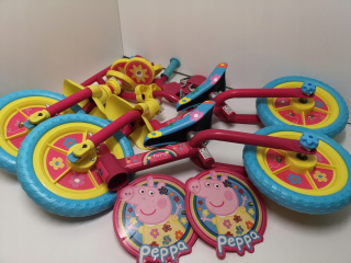 Pepa Pig - Závodný bicykel 2in1 Peppa prasa pre deti