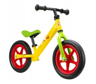 Medvedík Pú - Závodný bicykel Winnie The Wheel Poi 12 "+ Helma