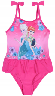 Elsa Frozen - Ružový, jednodielny zmrazený plavky