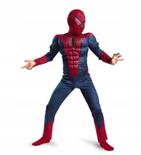 SPIDERMAN - S spiderman kostým karnevalový kostým 98/110 cm