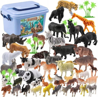 HRACIE FÓRKY SAFARI ZOO ZVIERATKÁ SET 58 KUSOV