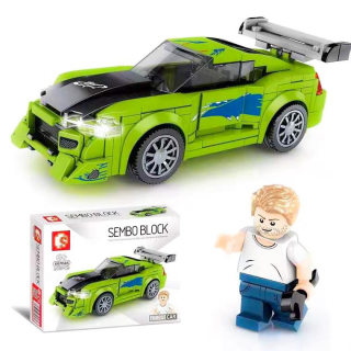 Športové pretekárske auto bloky kolekcie 663/46