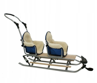 Sánky - Sánky DUO SPORT + vlnená Seat + Odpisy