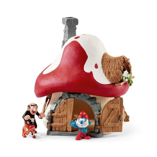 Šmolkovia - Schleich 20803 Chata Smerfa, Gargemel a Klaquier