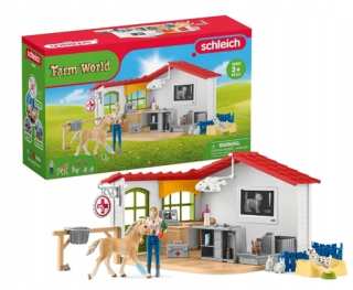 ✨Schleich 42502 27v1 Vstupná veterinárna klinika