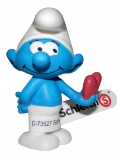 Šmolkovia - Schleich Smurfs Figurine Smerf so srdcom 20817