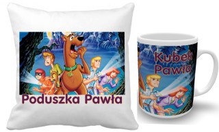 Scooby Doo - Scooby Doo Cushion Set + MUG + NAME