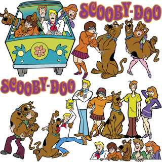 Scooby Doo - Scooby Doo Obrovské 100x100cm stenové nálepky