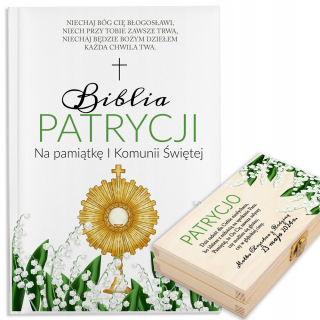 OBRAZOVÁ BIBLIA A KRABIČKA SVÄTÉ PRIJÍMANIE DAR VAŠE MENO
