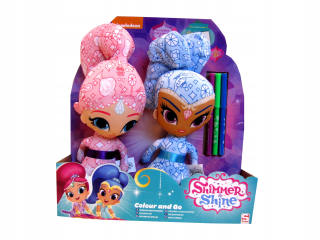 Shimmer a Shine - Shimmer Shine 2 Mascots pre maľovanie + 3 Mazasi