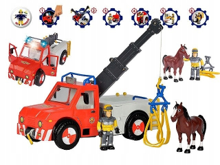 Požiarnik Sam  - Simba 9258280 Firefighter Sam vozidlo Phoenix s obrázkom