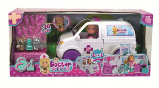 Babika evi - Simba Doll Evi Doctor Ambulance 2in1