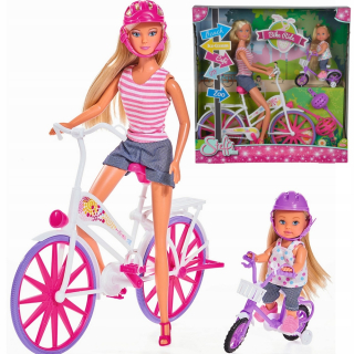 STEFFI bábika - Simba bábika steffi evi bicykel jazda evi