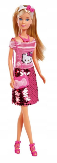 HELLO KITTY Simba Doll Steffi Láska Ahoj Hello Kitty Sukňa Sequin