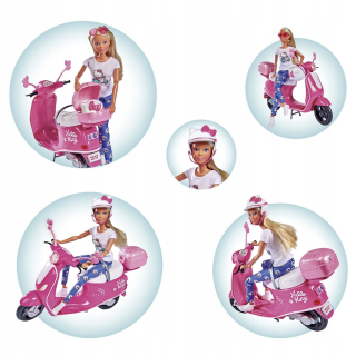 Shimmer a Shine - Simba Steffi bábika na Scooter Hello Kitty